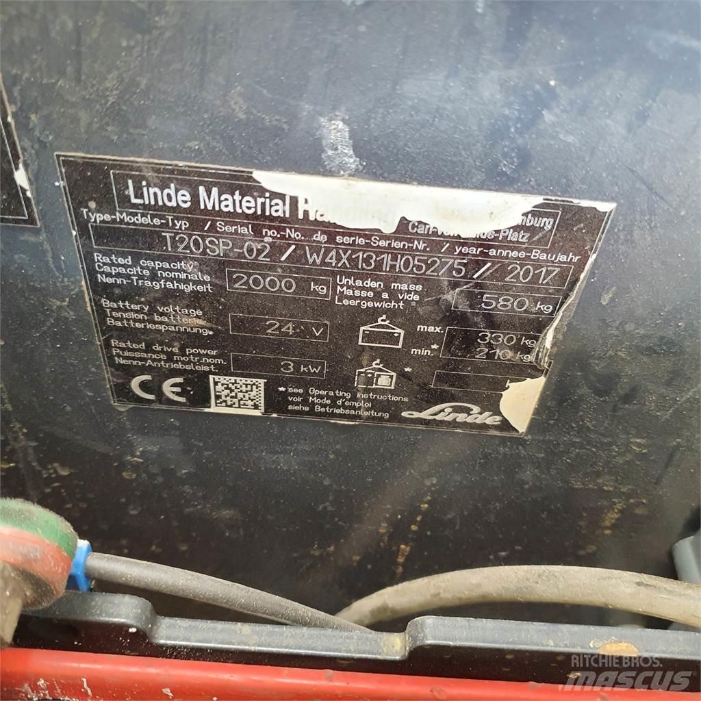 Linde T20SP kurz El-palleløftere