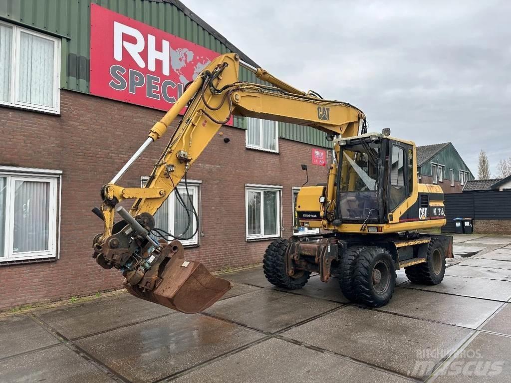 CAT M315 +ROTO CE Gravemaskiner på hjul