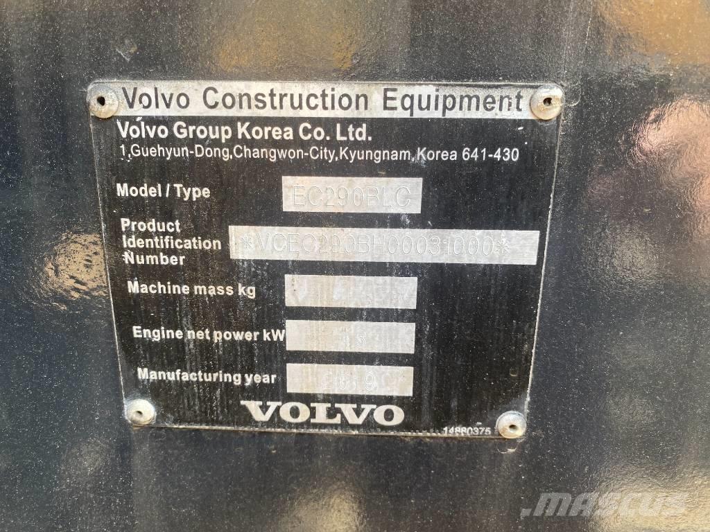 Volvo EC 290 B LC Gravemaskiner på larvebånd