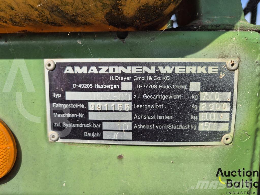 Amazone UG 4500 Trailersprøjter