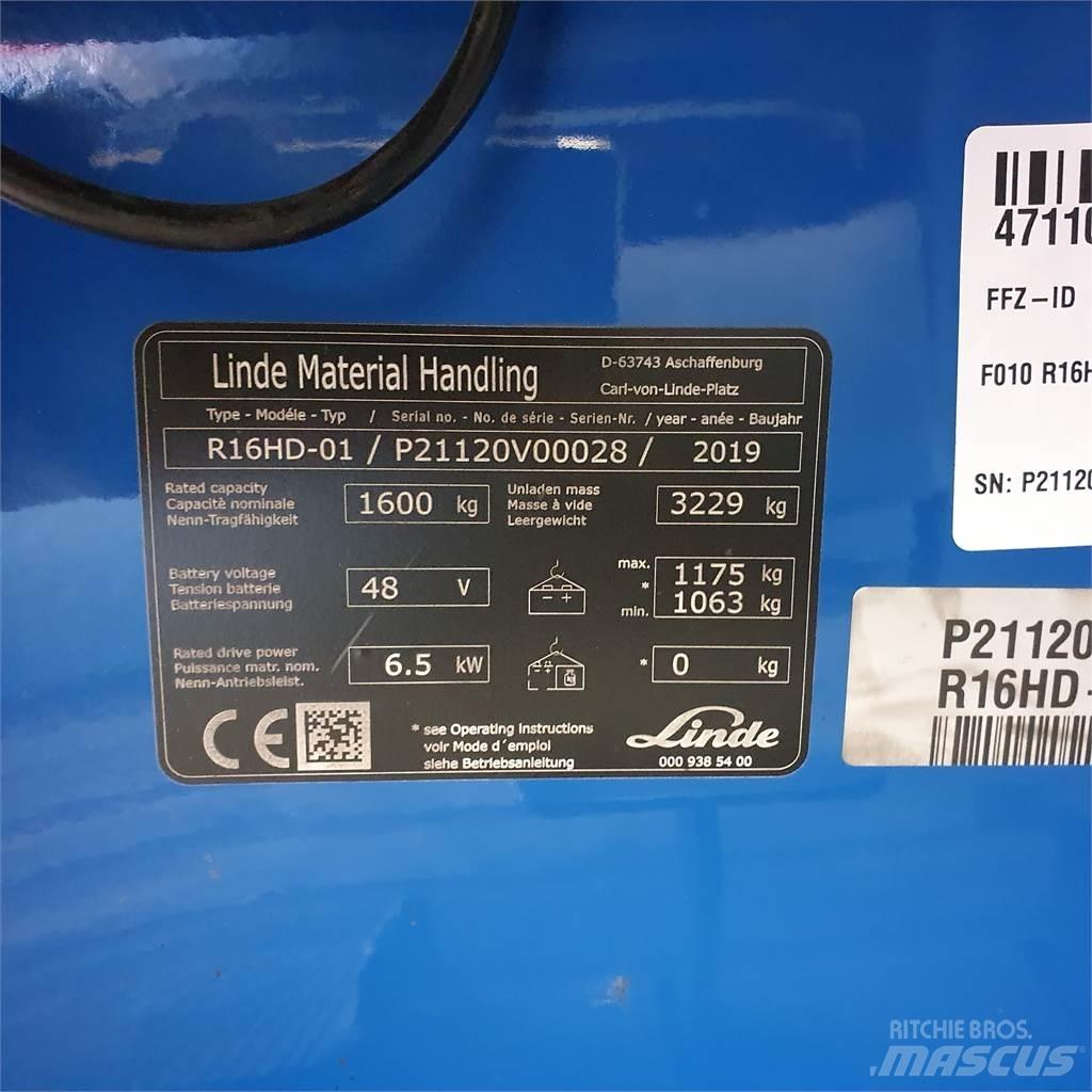 Linde R16HD Reachtruck
