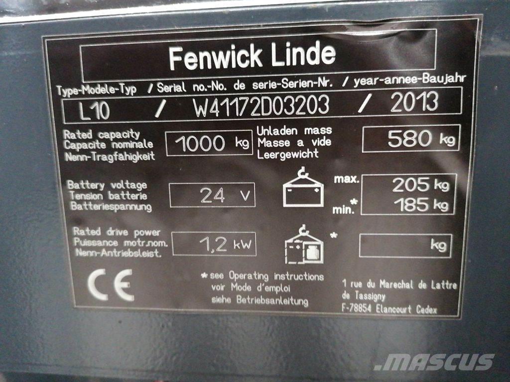 Linde L10 Gaffelstabler med gående fører