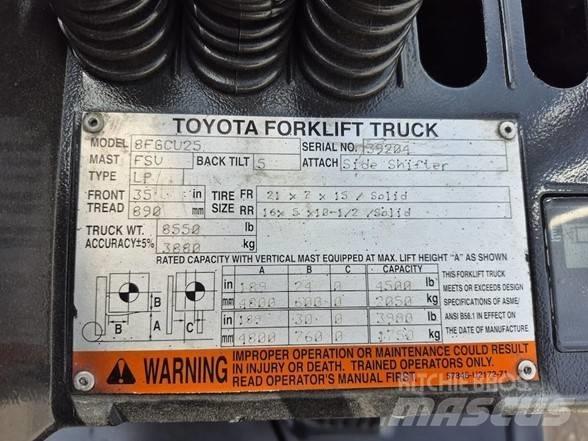 Toyota 8 FGCU 25 Gaffeltrucks - andre