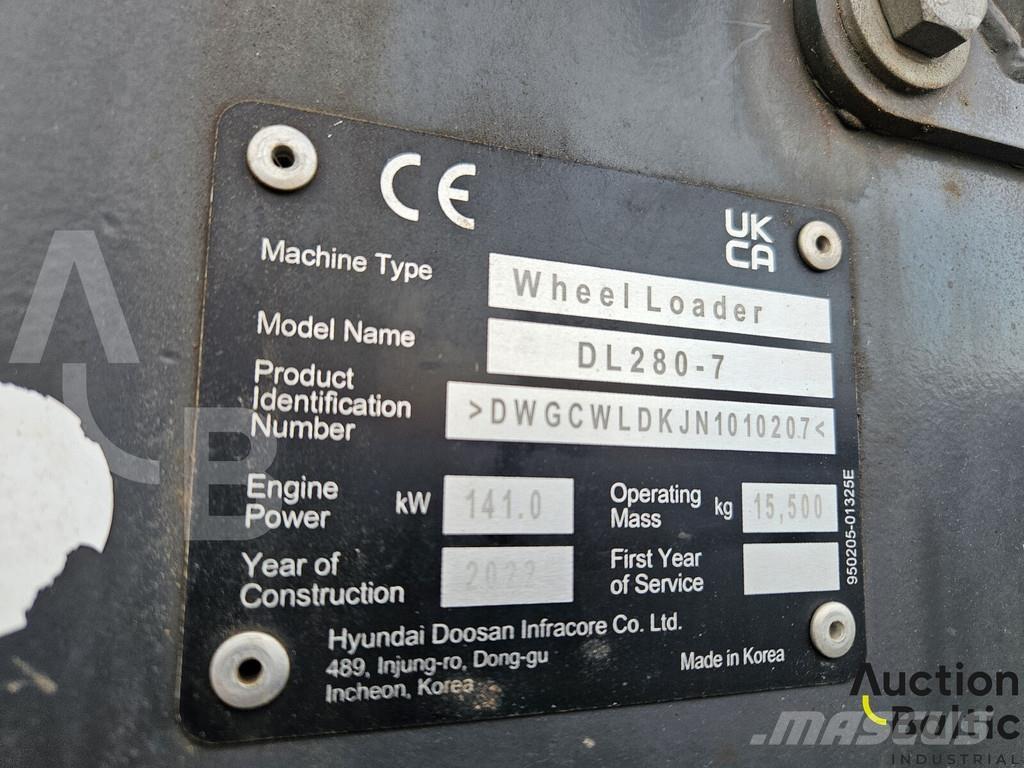 Doosan DL280-7 Læssemaskiner på hjul