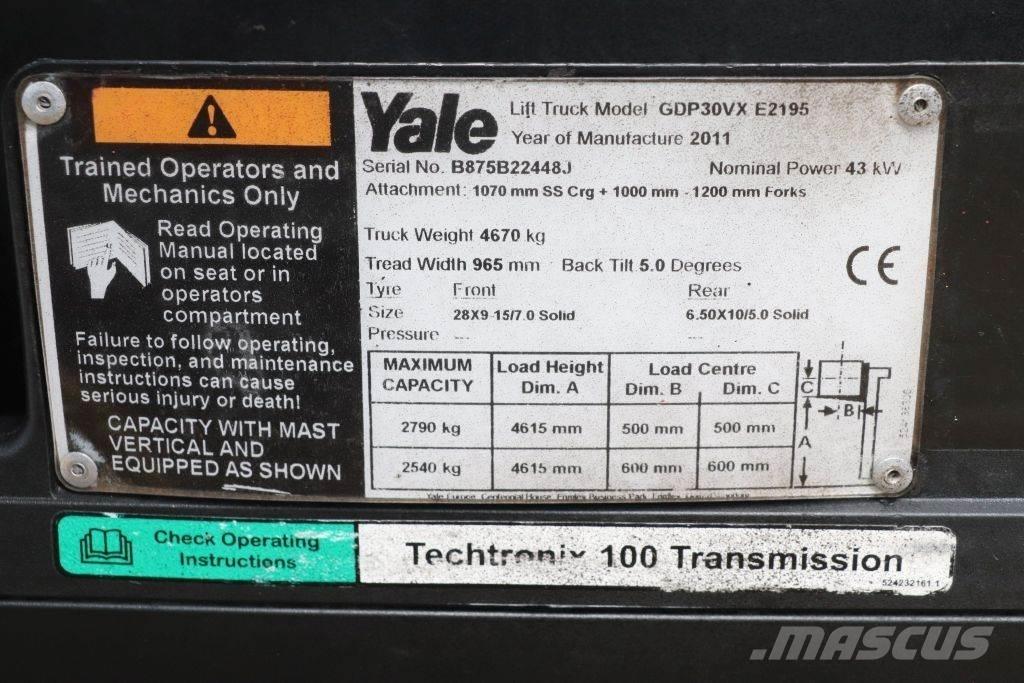 Yale GDP30VX Diesel gaffeltrucks