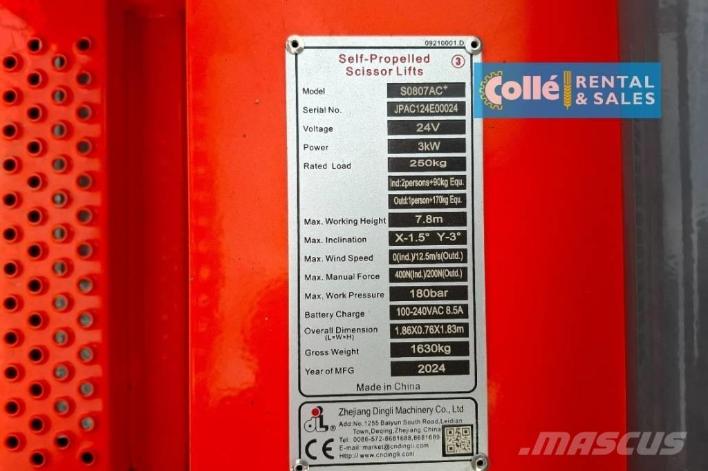 Dingli S0807AC+ | 2025 Saxlifte