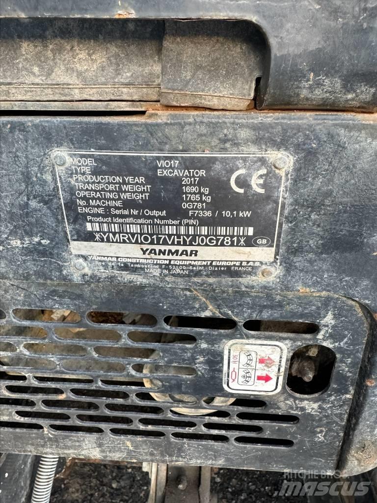 Yanmar Vio 17 Minigravemaskiner