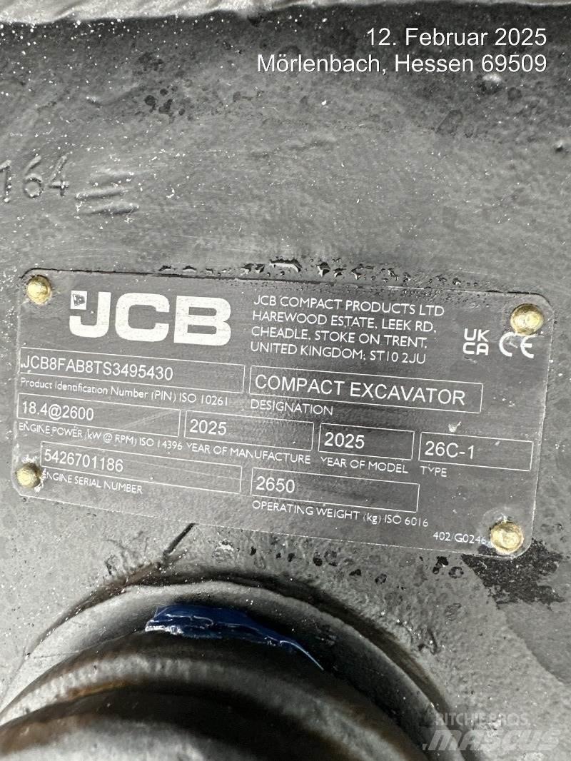 JCB 26C-1 Minigravemaskiner