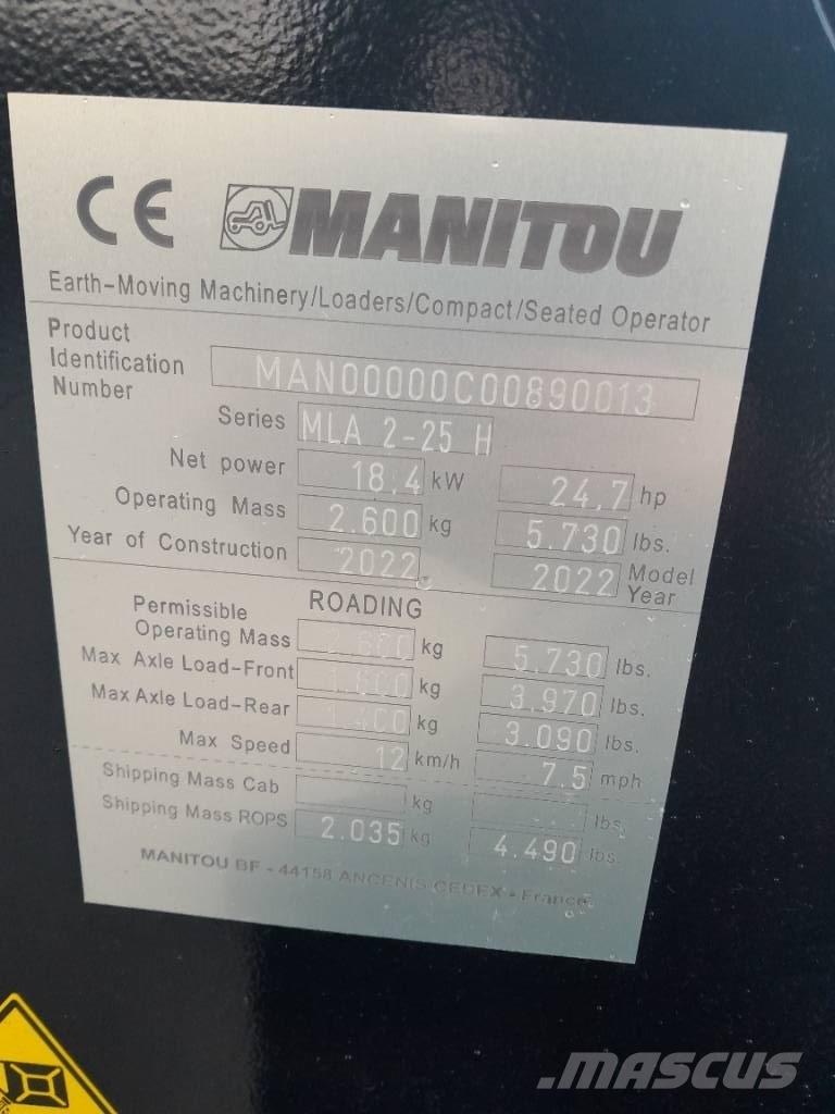 Manitou MLA 2-25 Læssere