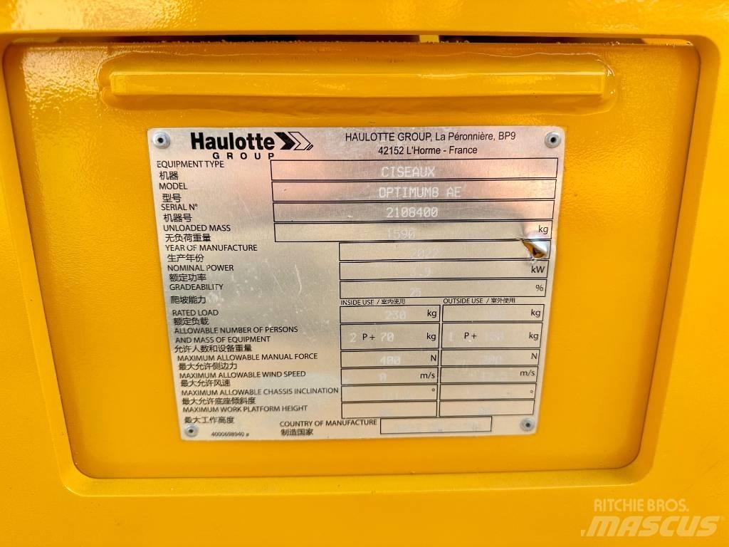 Haulotte OPTIMUM 8 Saxlifte