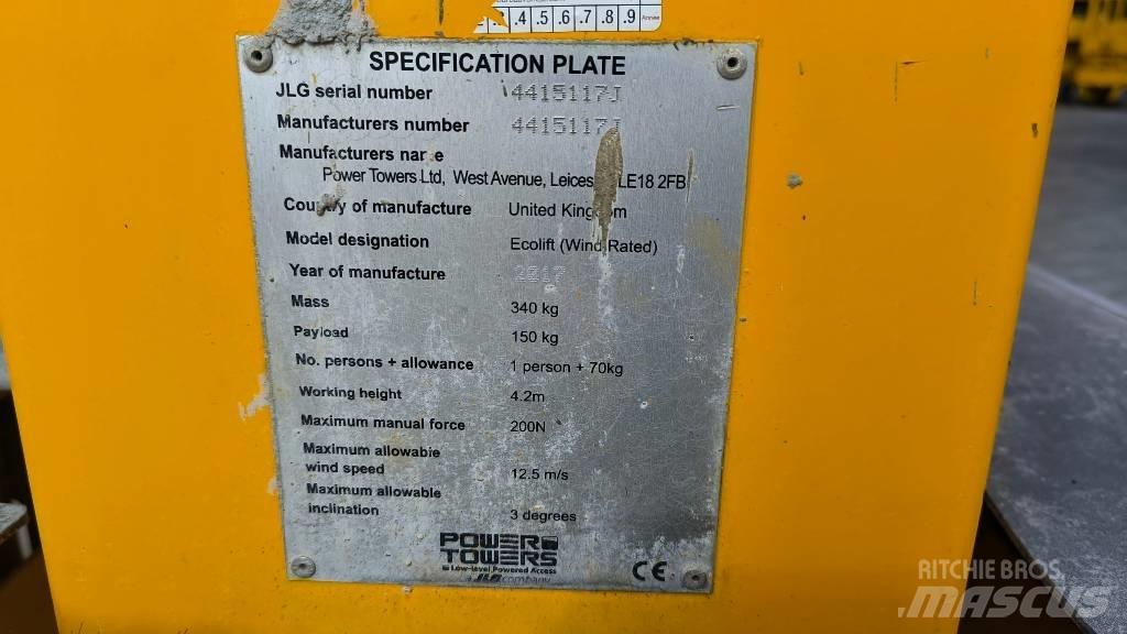 JLG Ecolift Push around lifte