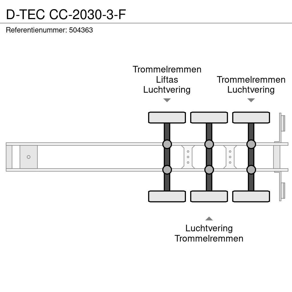 D-tec CC-2030-3-F Semi-trailer med containerramme