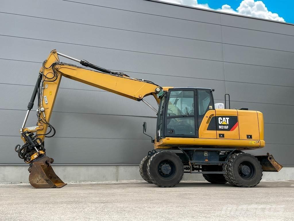 CAT M316F Gravemaskiner på hjul
