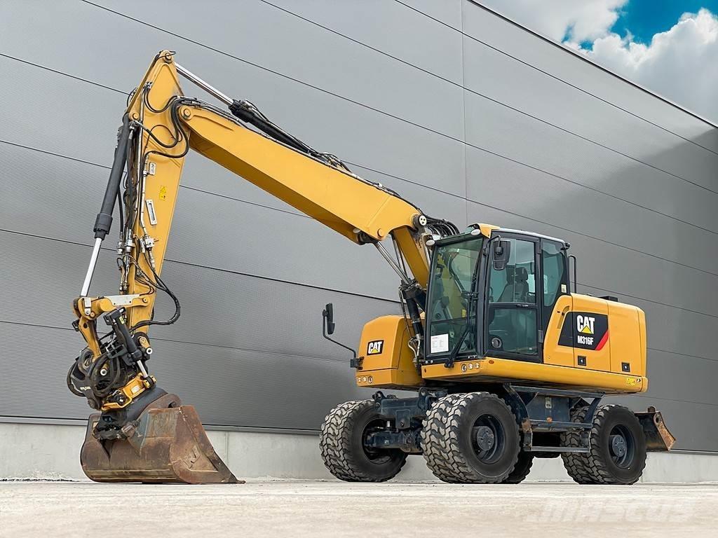 CAT M316F Gravemaskiner på hjul