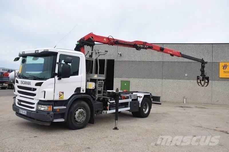 Scania P280 Flatbed lastbiler med spil