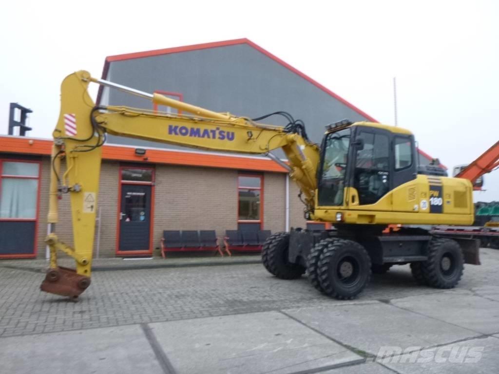 Komatsu PW 180-7EO Gravemaskiner på hjul