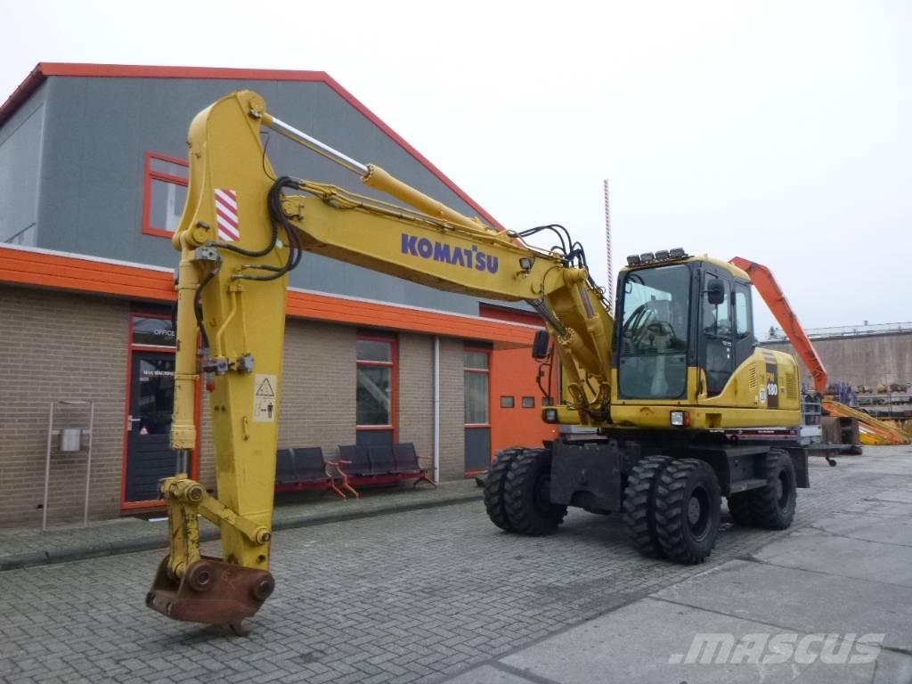 Komatsu PW 180-7EO Gravemaskiner på hjul