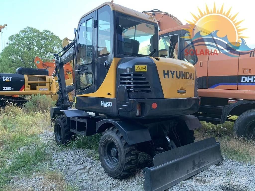 Hyundai R60W HW Gravemaskiner på hjul