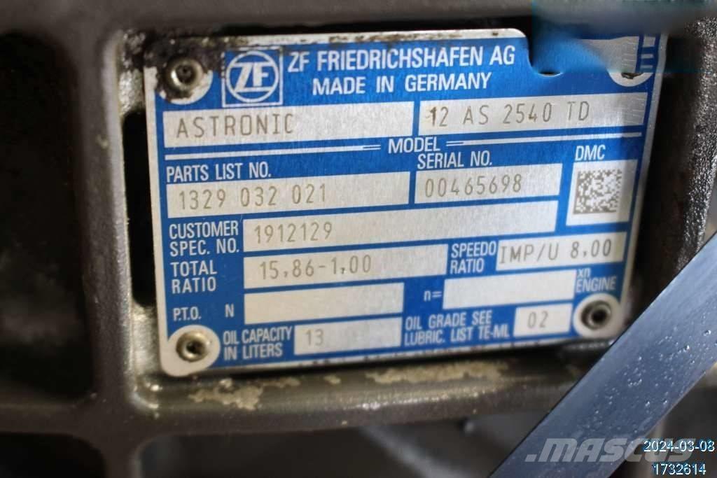 DAF XF 510 Gearkasser