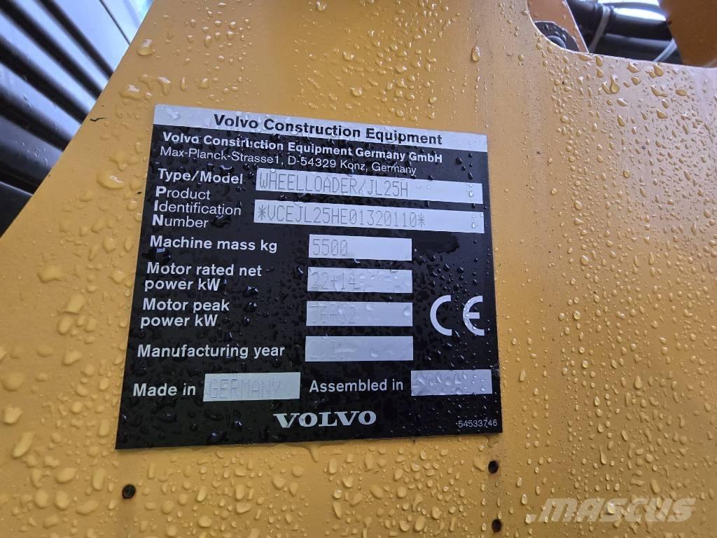 Volvo JL25H Electric Læssemaskiner på hjul