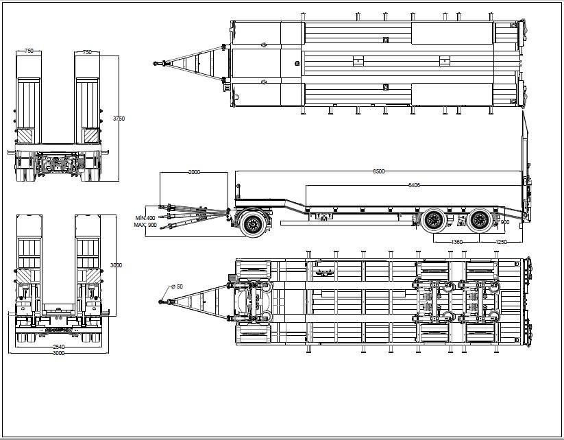  Scorpion SCR3 Semi-trailer blokvogn