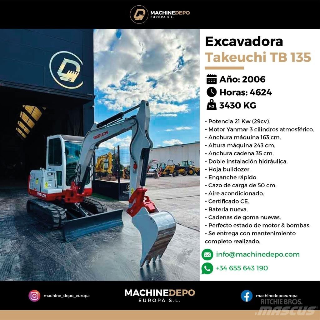 Takeuchi TB 135 Minigravemaskiner
