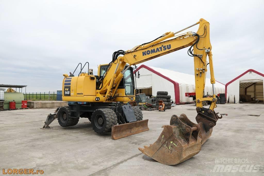 Komatsu PW 148-10 Gravemaskiner på hjul