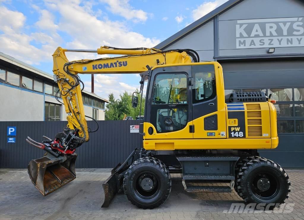 Komatsu PW 148-8 Gravemaskiner på hjul