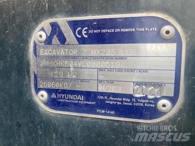 Hyundai HX 235 LCRD Gravemaskiner på larvebånd