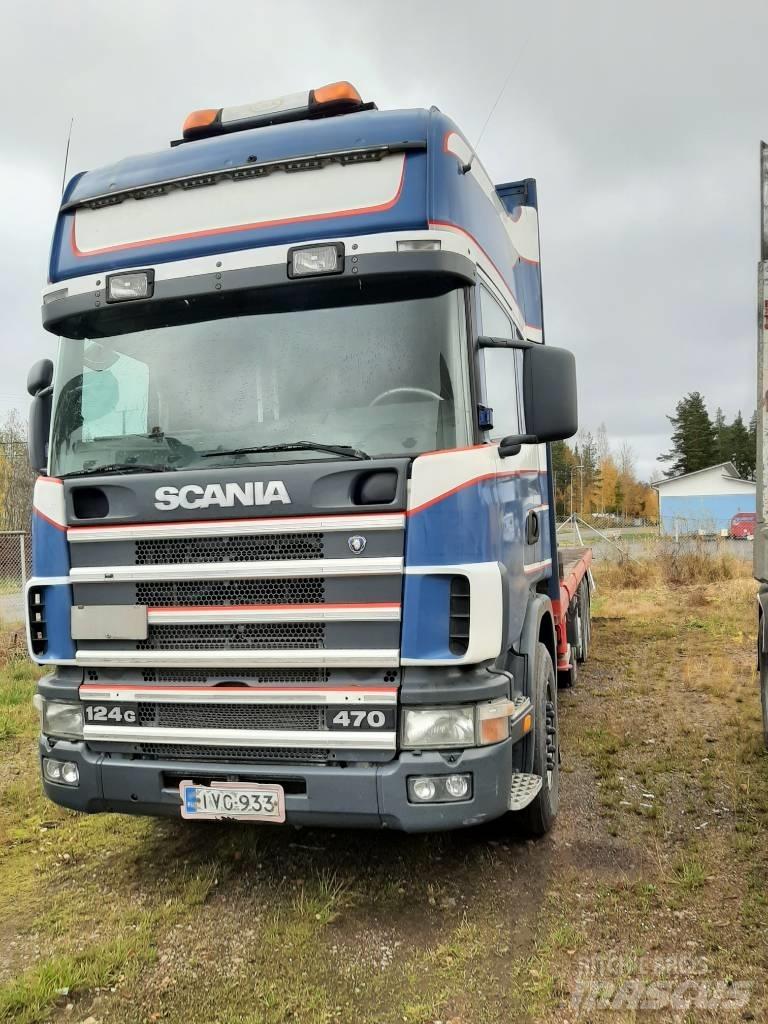 Scania R 124 Lastbil med kran