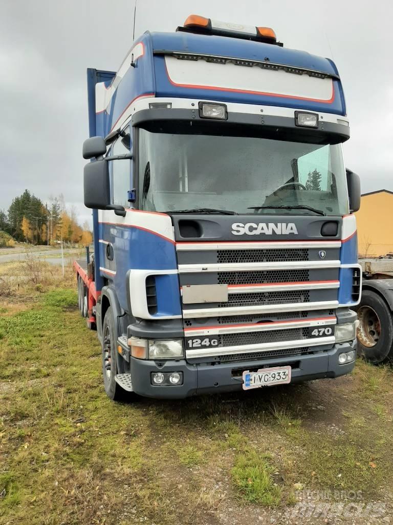 Scania R 124 Lastbil med kran