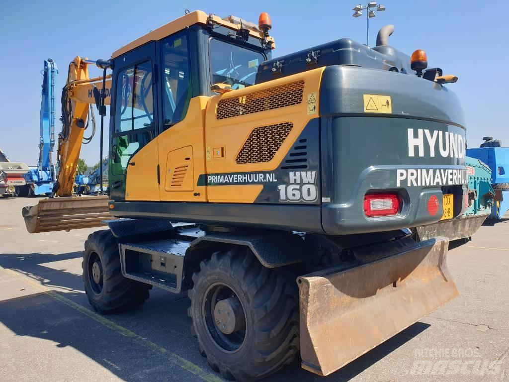 Hyundai HW160 Gravemaskiner på hjul