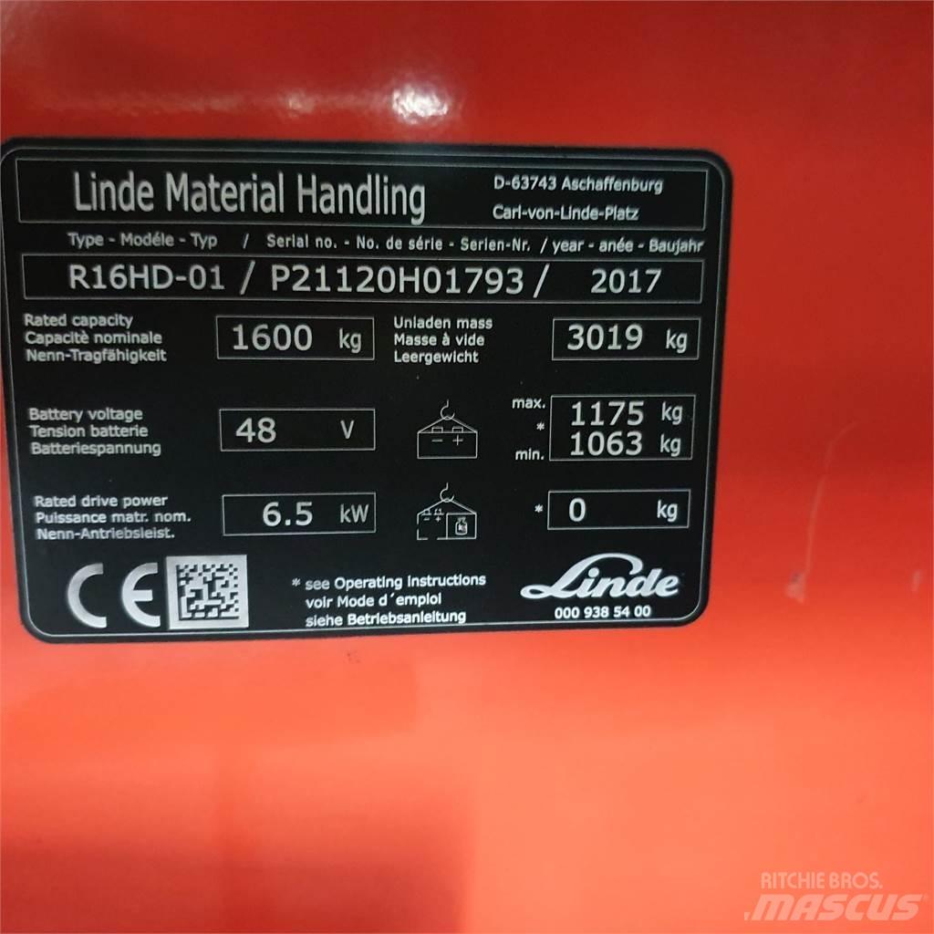 Linde R16HD Reachtruck