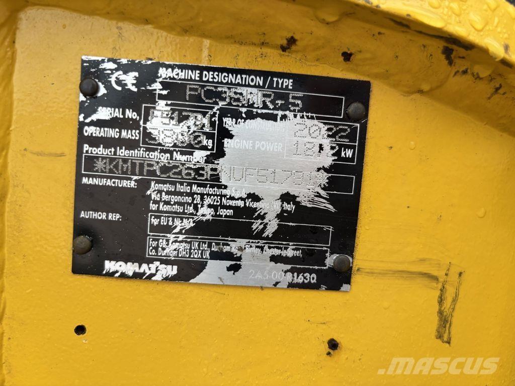 Komatsu PC35 Minigravemaskiner