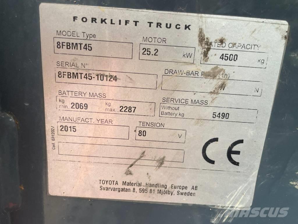 Toyota 8 FBMT 45 El gaffeltrucks