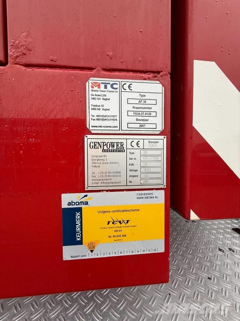 Faun AF 38 Tårn kraner