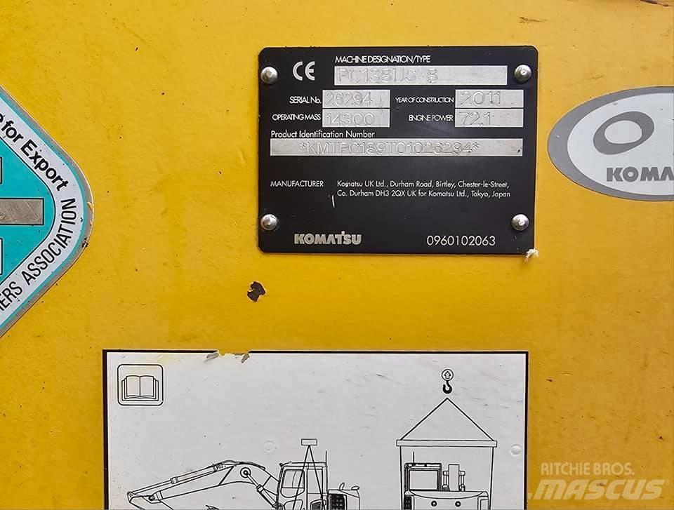 Komatsu PC 138 Midi-gravemaskiner 7t - 12t