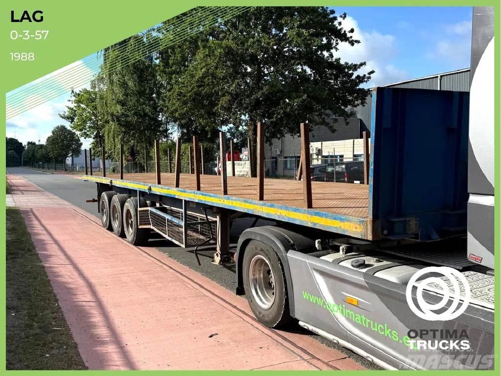 LAG 0-3-57 Semi-trailer med lad/flatbed