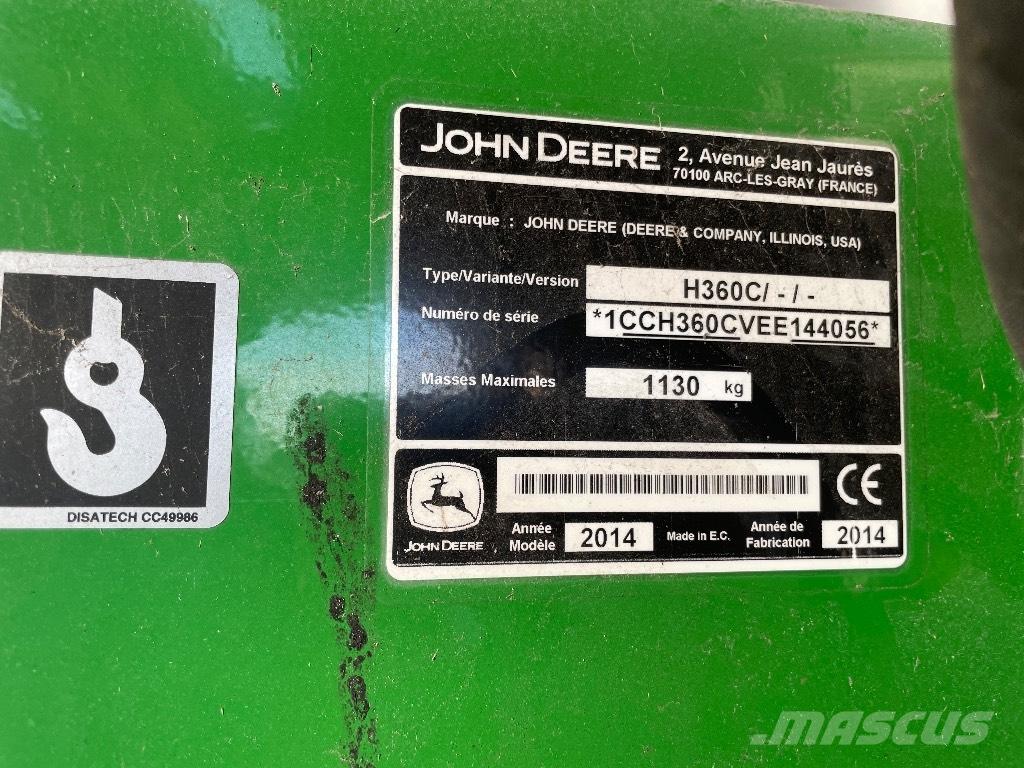 John Deere H 360 Frontlæssere og gravere