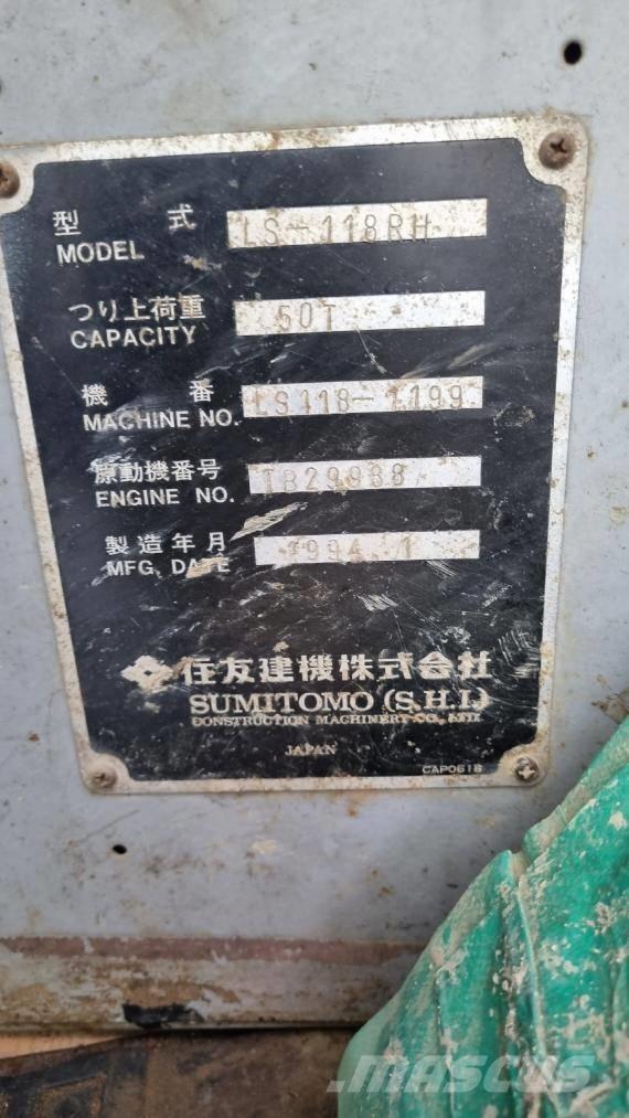 Sumitomo LS118RH5 Kraner på larvebånd