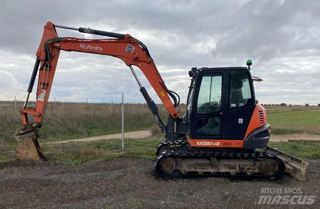 Kubota KX 080-4 Midi-gravemaskiner 7t - 12t