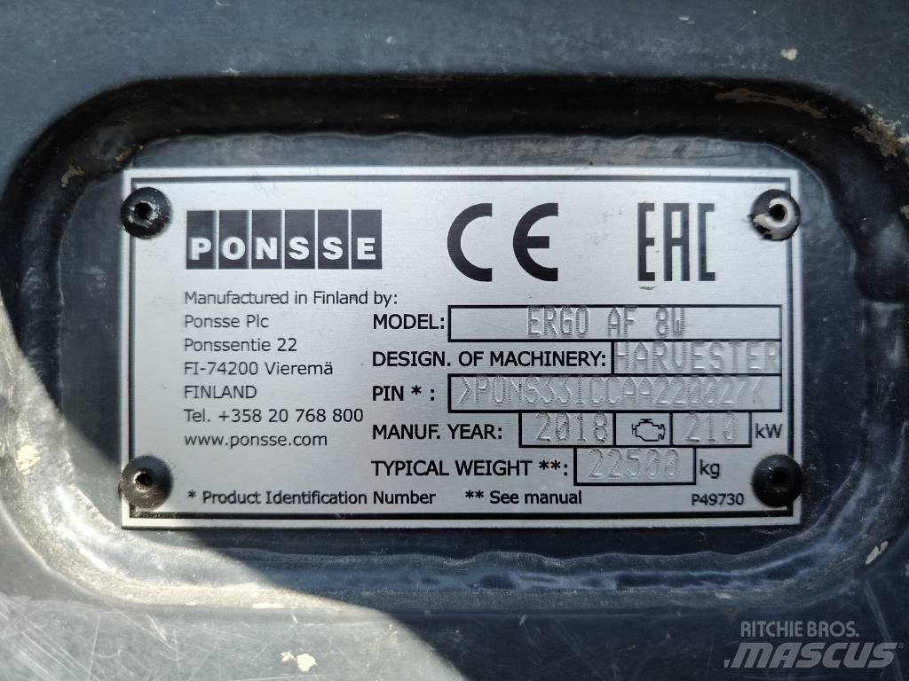 Ponsse Ergo AF 8W Skovningsmaskiner