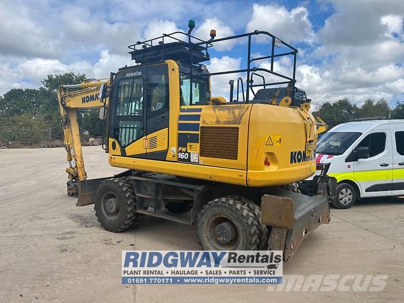 Komatsu PW 160 Gravemaskiner på hjul