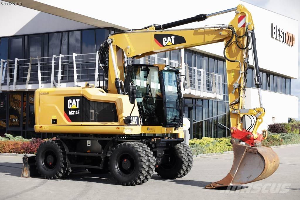 CAT M 314 F Gravemaskiner på hjul