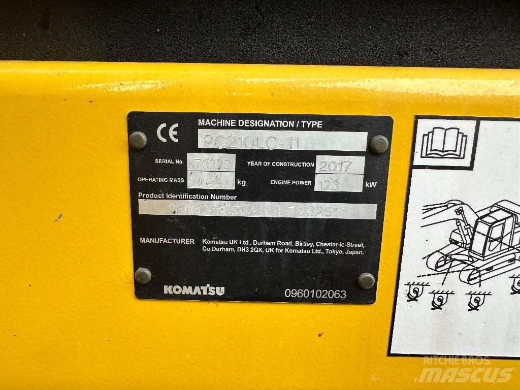 Komatsu PC 210 LC-11 Gravemaskiner på larvebånd