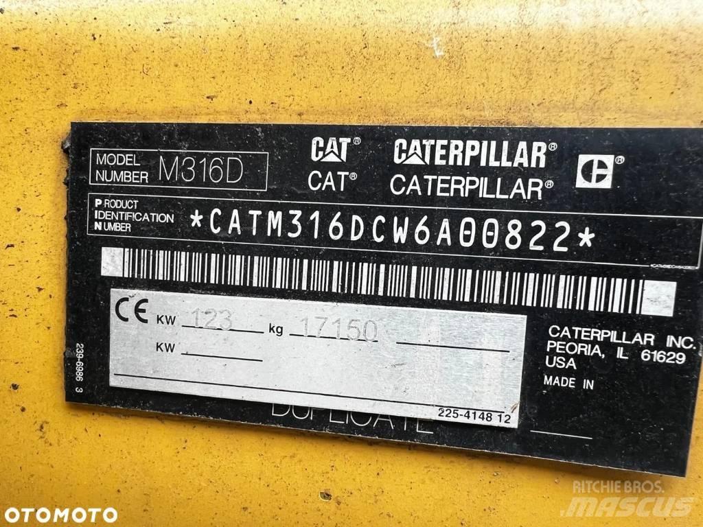 CAT M 316 D Gravemaskiner på hjul