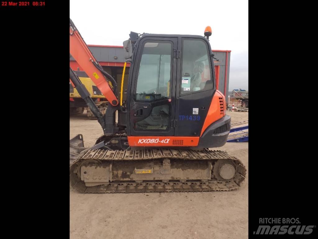 Kubota KX 080-4 Midi-gravemaskiner 7t - 12t