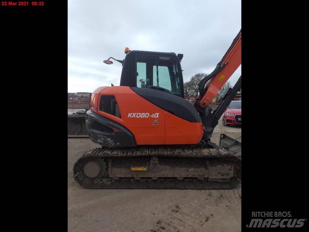Kubota KX 080-4 Midi-gravemaskiner 7t - 12t