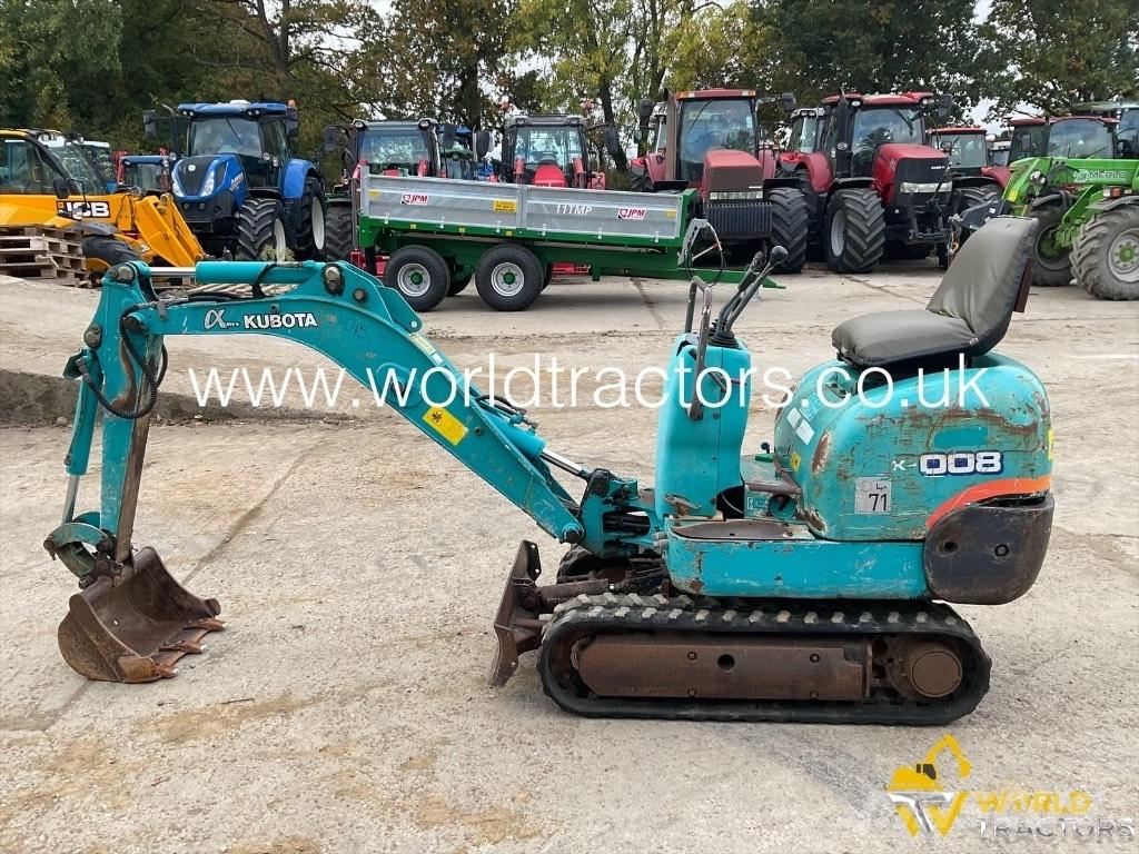 Kubota K 008 Minigravemaskiner