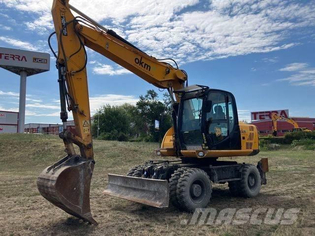 JCB JS 145 W Gravemaskiner på hjul